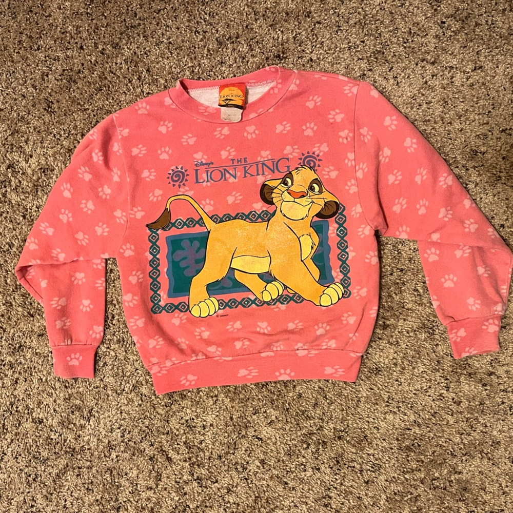 Vintage Disney Lion King Kids Crewneck 7/8